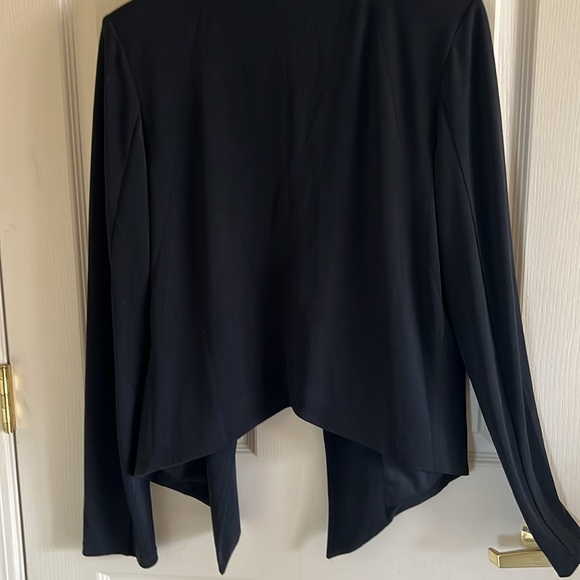Olivia Gray hi-lo Blazer Sz Lg Euc black  gorgeous - Picture 4 of 6